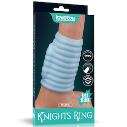 Meia Capa Peniana com Vibração - Vibrating Spiral Knights Ring - LOVETOY