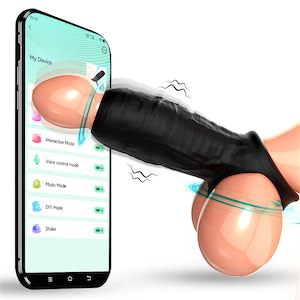 Meia Capa Peniana com 9 Modos de Vibração e Controle por Aplicativo - VIPMIX