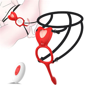 Cinta Vibratória 2 em 1 - Com Estimulador Anal e com Controle Remoto - Janice - YOUVIBE