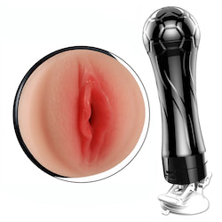Masturbador masculino. Com formato de vagina, feita em material macio, com saliências internas - VIPMIX