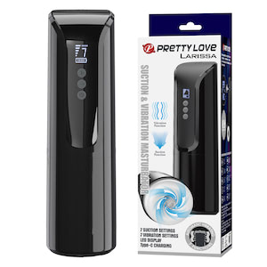 Masturbador Automático com Vibração e Sucção – Tela LED Inteligente - Larissa - PRETTY LOVE