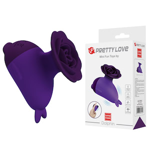 Vibrador Mini Dolphin – Silencioso, Recarregável - Mini Fun Toys - PRETTY LOVE