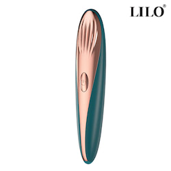 Vibrador massageador recarregável com 10 vibrações para massagear e tem função de auto aquecimento - LILO