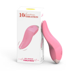 Vibrador clitoriano em formato de língua com 10 modos de vibração - VIPMIX