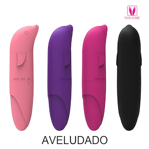 Vibrador Ponto G em formato de Golfinho - Aveludado - YOUVIBE