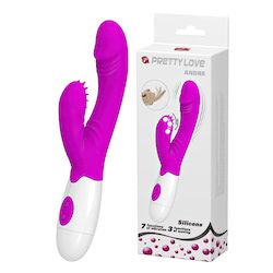 Vibrador com estimulador clitoriano com 30 modos de vibração - PRETTY LOVE