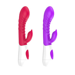 Vibrador com estimulador de clitores, recarregável 12 velocidades, com controle de velocidade - VIPMIX
