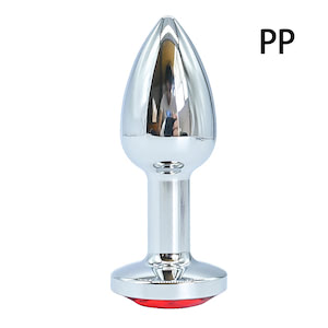 Plug anal de luxo em metal, com formato cônico, feito em alumínio fundido e polido a mão - tamanho PP - VIPMIX