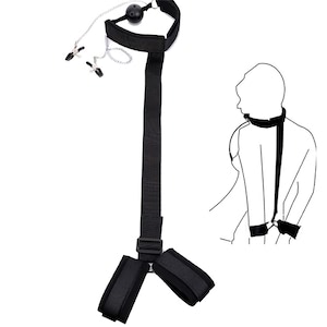 Kit de Bondage - Mordaça e Prendedor de Mamilos - YOUVIBE
