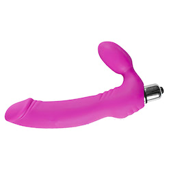 Penetrador com plug vaginal, possui 10 modos de vibração - SIFRS