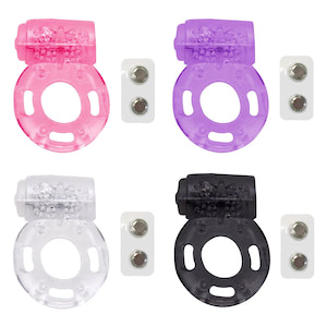 Anel peniano com estimulador clitorial em formato de borboleta  - Vem com 2 pares de baterias - YOUVIBE