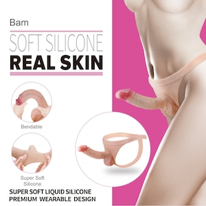 Prótese Masculina Vestível em Silicone Elástico - Bam - PRETTY LOVE