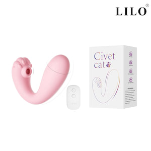 Estimulador de clitóris com penetração e com Controle Remoto sem fio - LILO