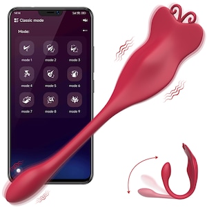 Vibrador de Calcinha com 10 Modos de Vibração e Controle via APP - MANNUO