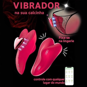 Vibrador para Calcinha em formato de coração com 9 Modos de Vibração e Controle por Aplicativo - YOUVIBE