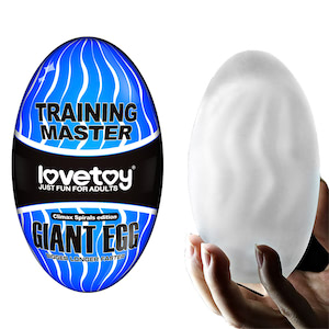 Masturbador BIG EGG masculino com formato de ovo gigante, com ondulações internas massageadores em alto relevo -  LOVETOY