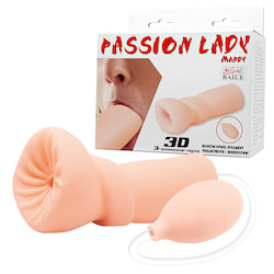 Simulador de sexo anal com sucção e saliências internas - BAILE