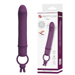 Mini vibrador com ponta em formato de glande e com 10 modos de vibração - Cora - PRETTY LOVE
