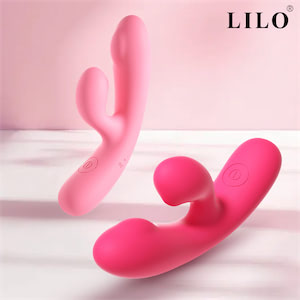 Mini Vibrador Recarregável com Estimulador Clitoriano com 10 Modos de Vibração - Silicone Líquido - LILO