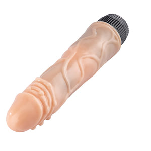 Pênis Realístico 20x4 cm com Vibrador Multivelocidade - YOUVIBE