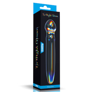 Penetrador de Vidro - 18,4cm Twilight Gleam Glass Dildo- Alluring Arc - LOVETOY