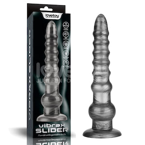 Vibrador flexível 32,3x7,3 cm com ventoza e 10 modos de vibração - 12.5