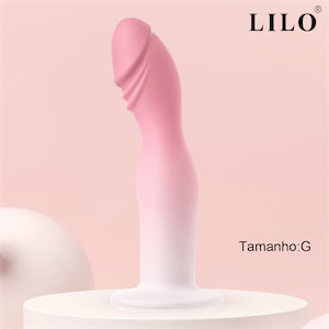 Penetrador em formato de Pênis em Silicone Líquido - 16x6,5cm - 6.5