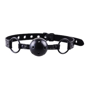 Mordaça de bola com fivela ajustável e detalhes únicos, forrada internamente para completo conforto e segurança - YOUVIBE