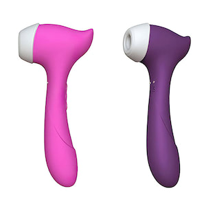 Estimulador clitoriano recarregável com 10 modos de vibração na ponta e 10 modos de pulsação na outra extremidade - VIPMIX