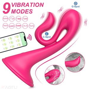 Vibrdor com ventosa, 9 modos de vibração e controle manual ou por aplicativo - YOUVIBE