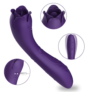 Vibrador de ponto G duplo com 9 modos de vibração e 9 modos de estimulação - USK